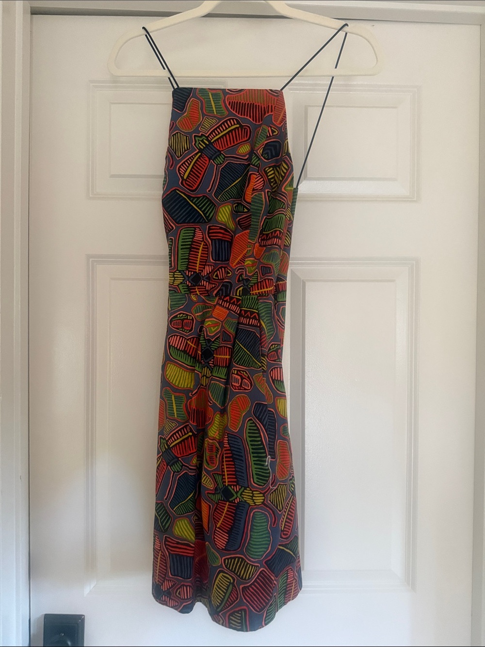 kate spade Multicolor Abstract Print Mini Skirt with Red, Green, Blue & Yellow